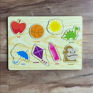 Hasbro wooden peg puzzle